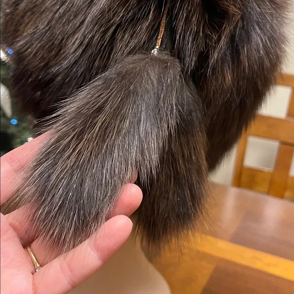 Brown Fur Hat, mink real brown fur, woman hat, new, România - Picture 4 of 11